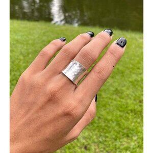 Sterling Silver Wide Band Ring